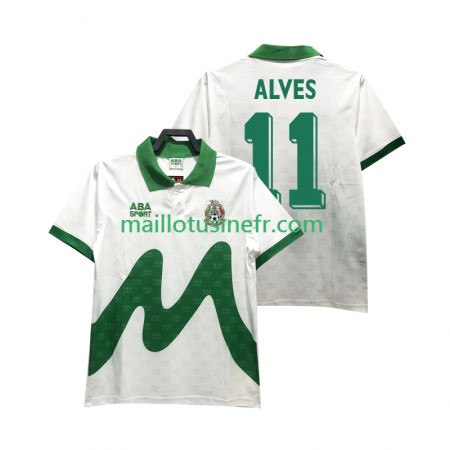 Maillot de Foot Mexique ALVES 11 Extérieur Retro 1995